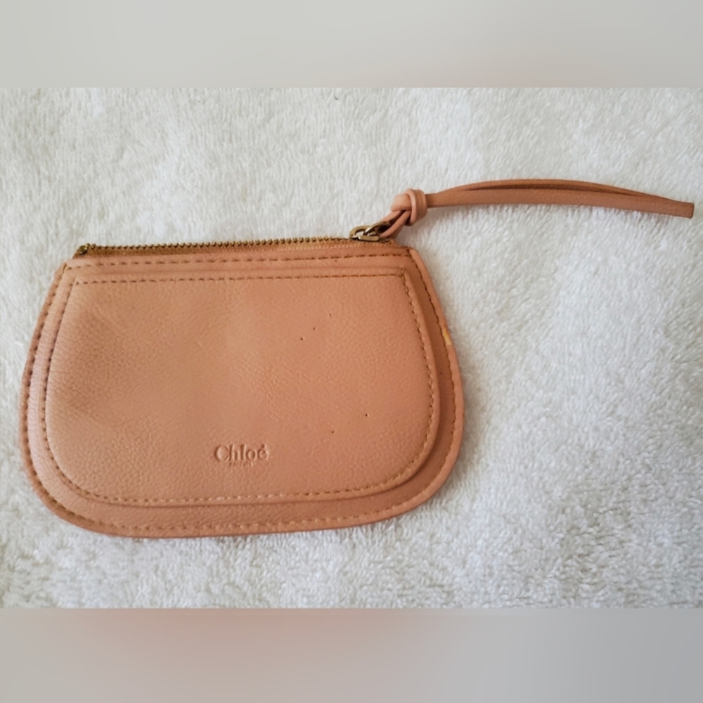 Chloe' Parfums Blush pink nude beige small Pouch wallet